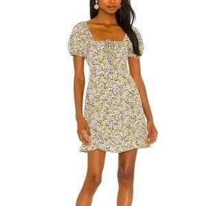 Sanctuary
Floral Square Neck Mini Dress In Garden Valley 100% rayon mini dress